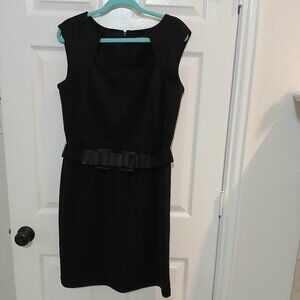 Ellen Tracy Black Sleeveless Sheath Dress – Size 12